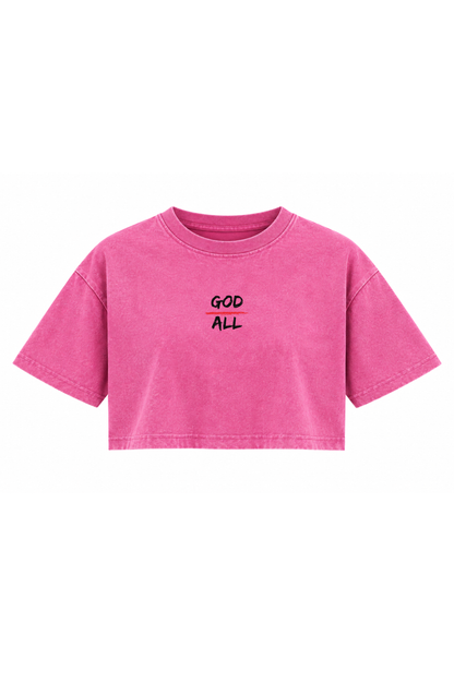 Be Strong & Courageous Crop Top