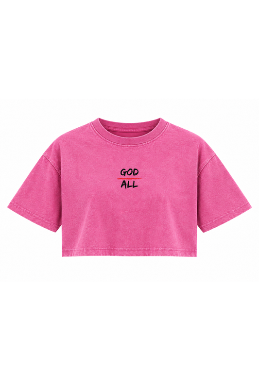 Be Strong & Courageous Crop Top