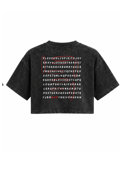 Search For God Crop Top
